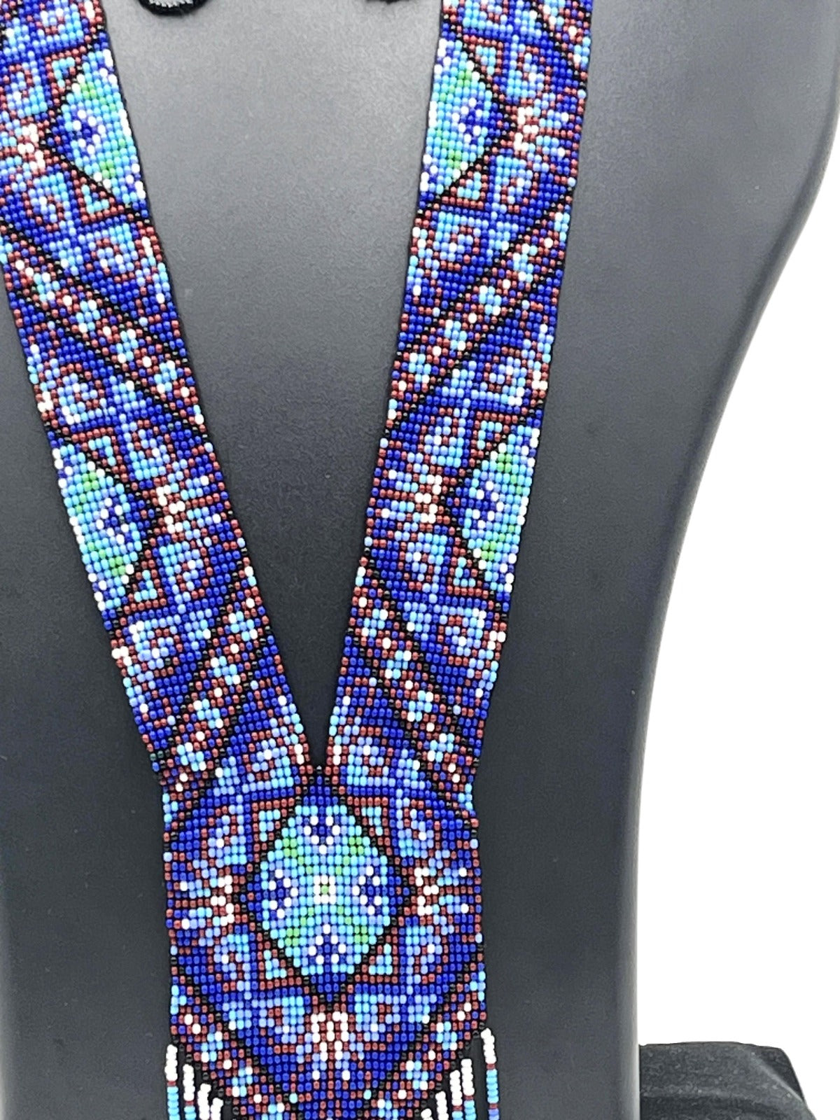 Ethnic Beadwork Jewelry in Blue & Purple Tones – The Chakmak