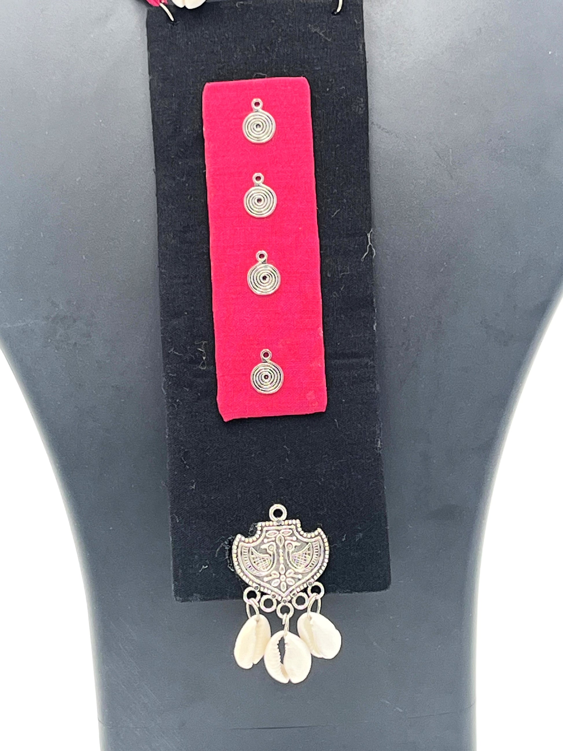 Traditional handcrafted shell necklace for festive & cultural wear