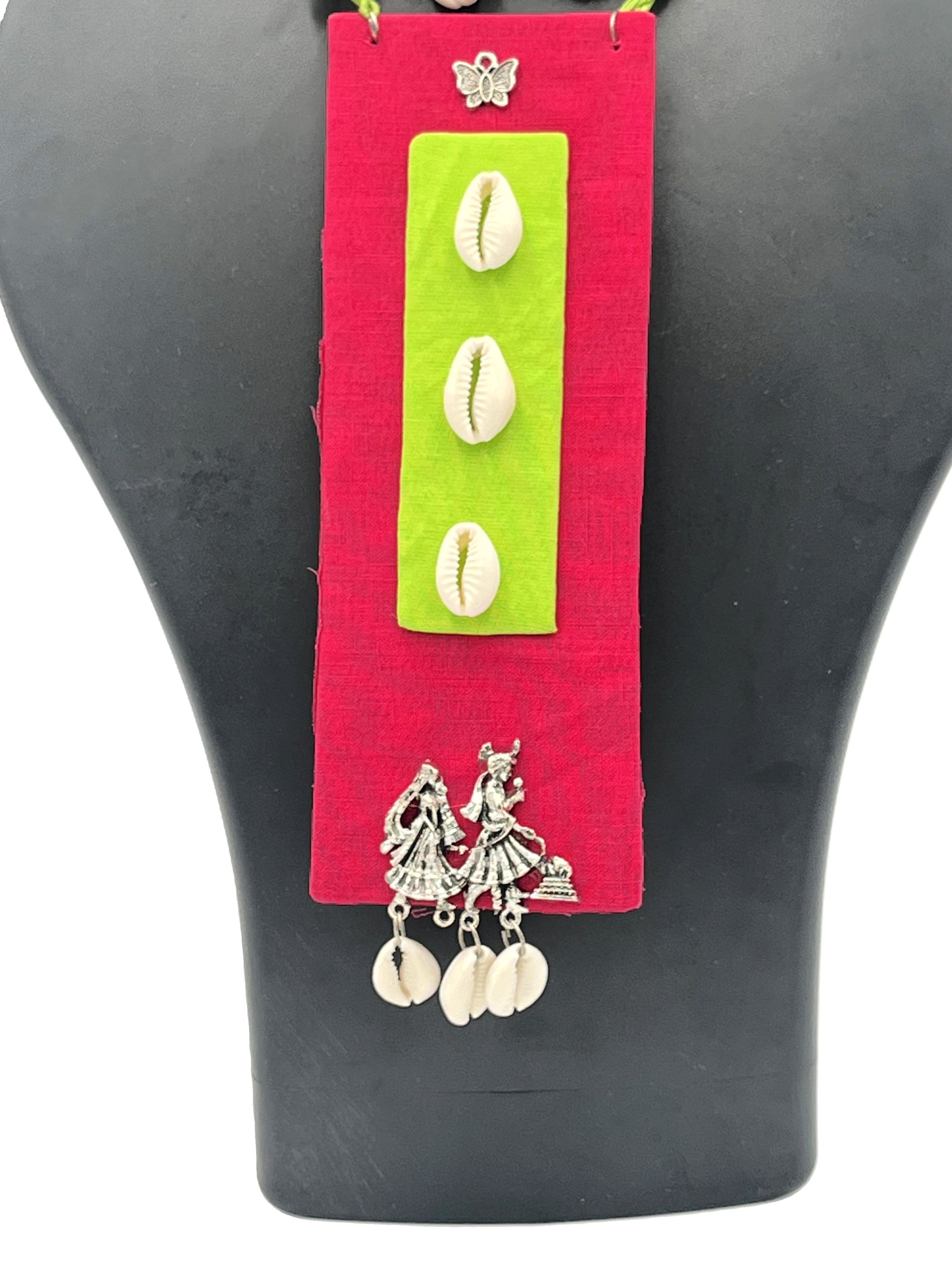 Ethnic Cowrie Shell Jewelry Set with Matching Earrings – Tribal Collection