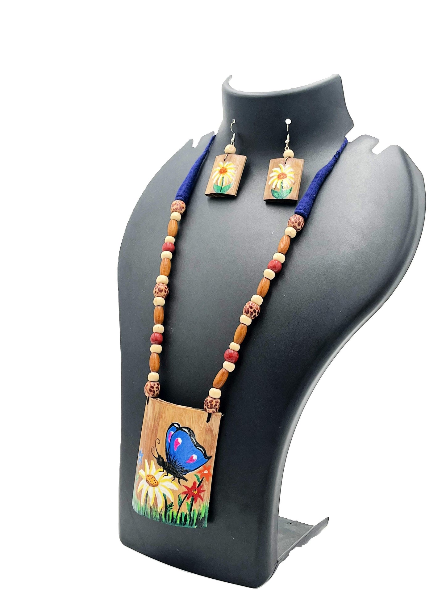 Handcrafted Bamboo Wood Jewelry with Natural Beads – The Chakmak Collection